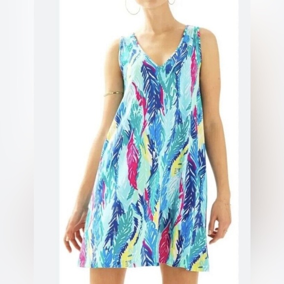 Lilly Pulitzer Bright Tropical Print Dress - Size S - Picture 1 of 9